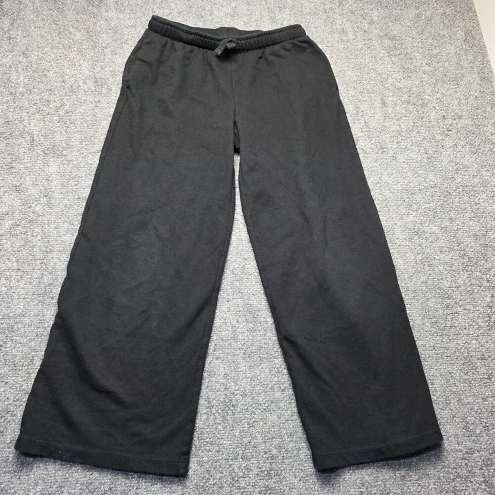 Cat & Jack Kids Black Wide Leg Pull-On Sweatpants Size L 10/12